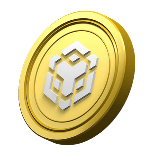 Moneda decorativa BNB dentro de la sección informativa de la plataforma